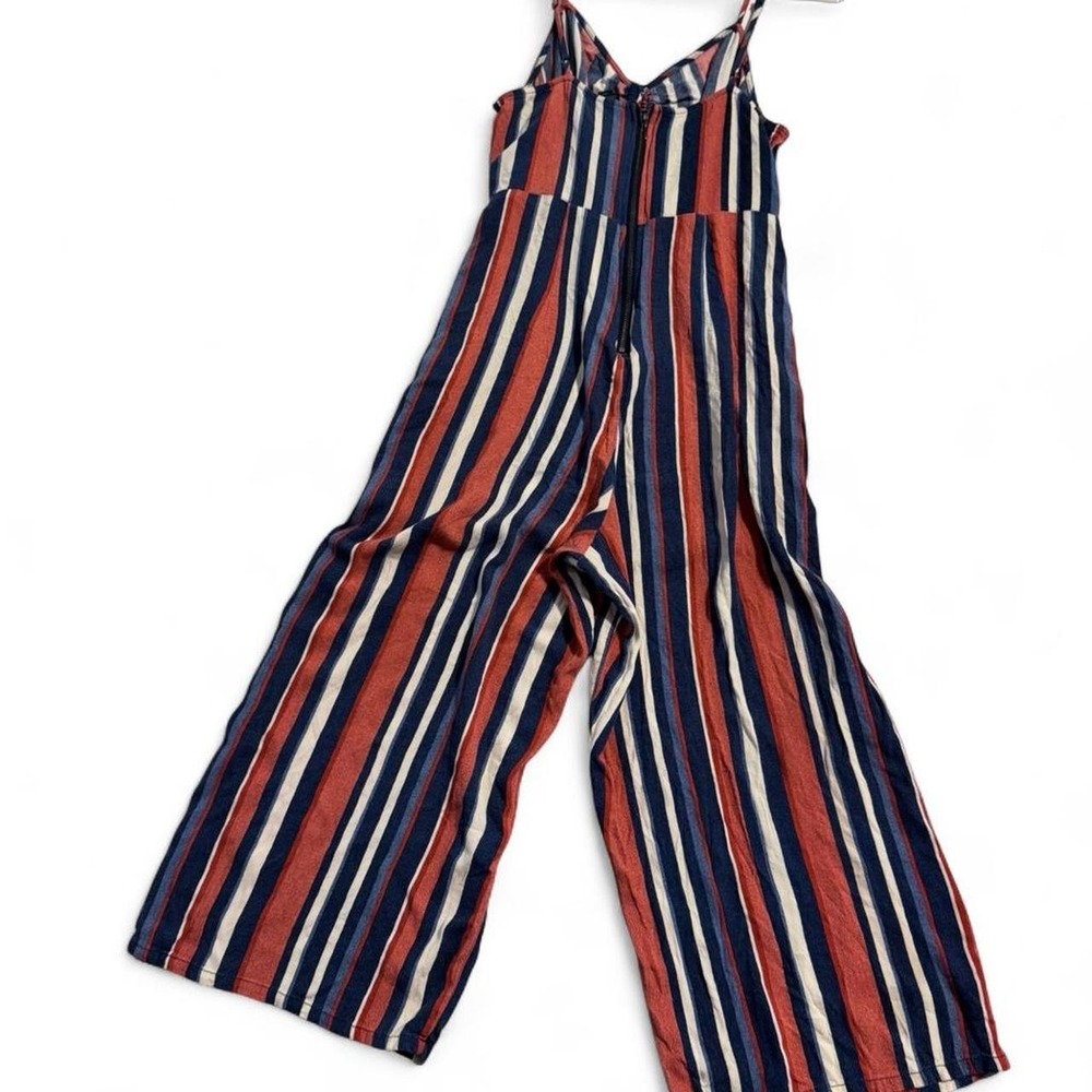 Red and Blue jumpsuit wide legs - Picture 2 of 4